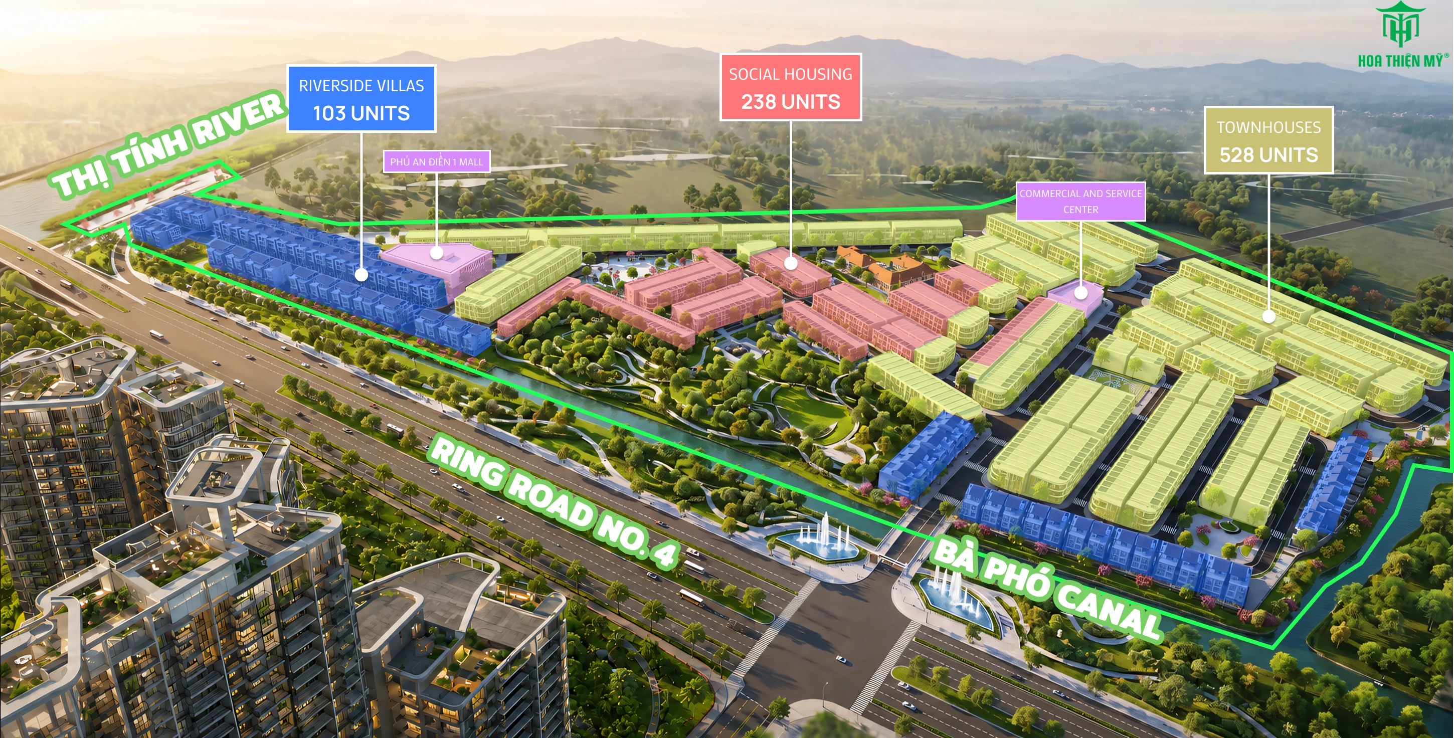 School in the Phu An Dien 1 master plan